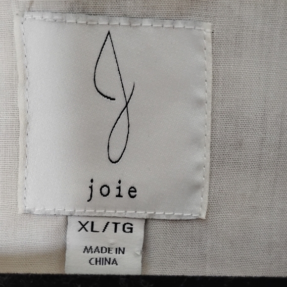 Joie Oversized Flannel Shirt Jacket XL Casual Cabincore Fall Preppy - Picture 5 of 6